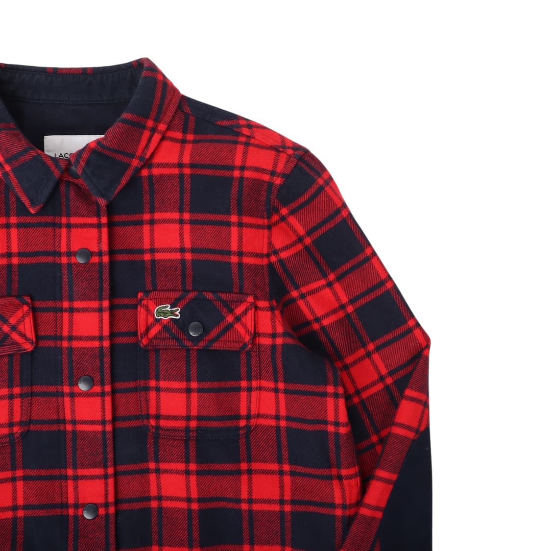 라코스테 플란넬 체크 퀄팅 자켓 상품이미지3