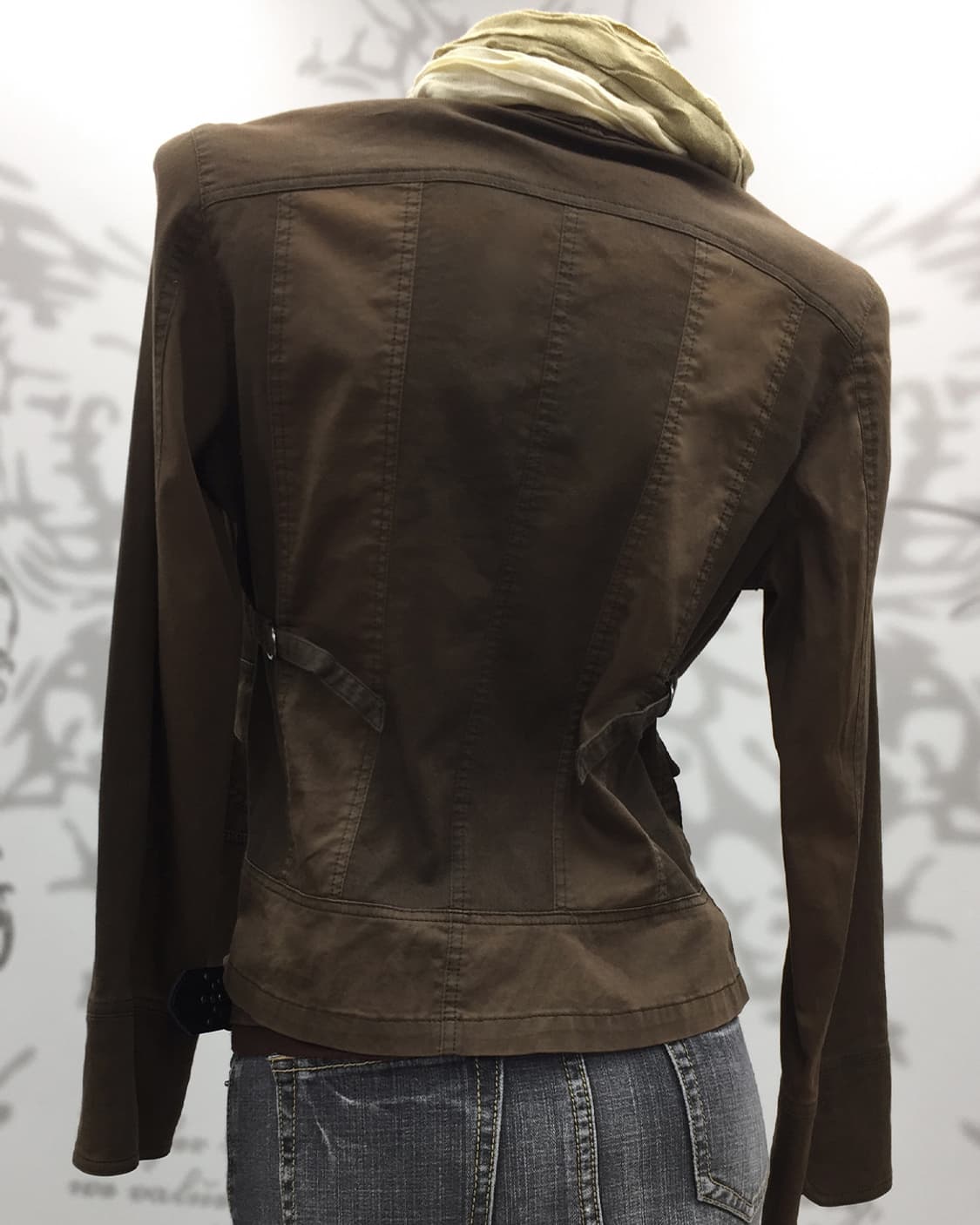 Brown slim-fit jacket 상품이미지5