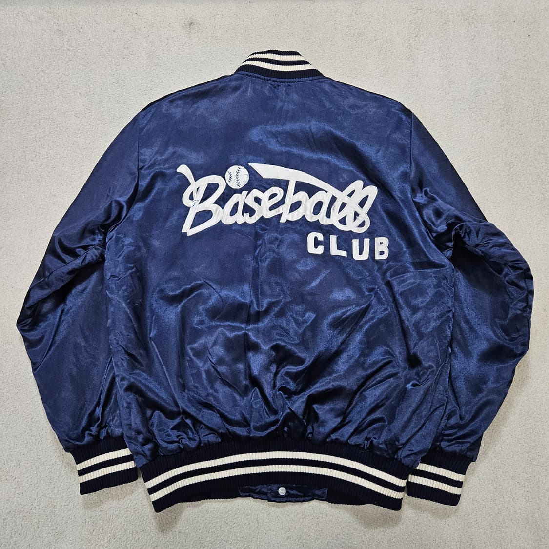 빈티지 베이스볼 사틴 자켓 L 상품이미지1