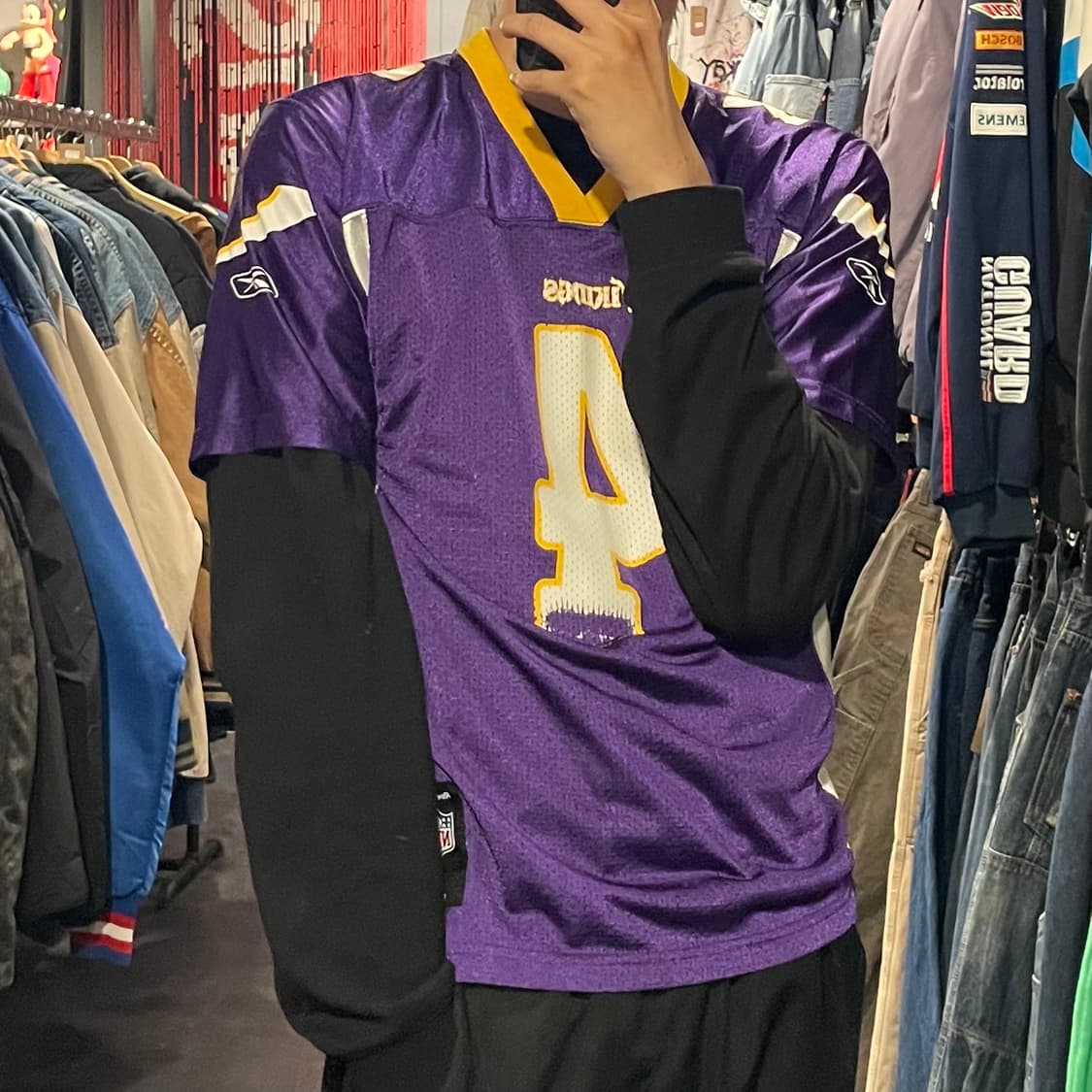 [IM] NFL X Reebok FAVRE No.4 퍼플 반팔져지 상품이미지4