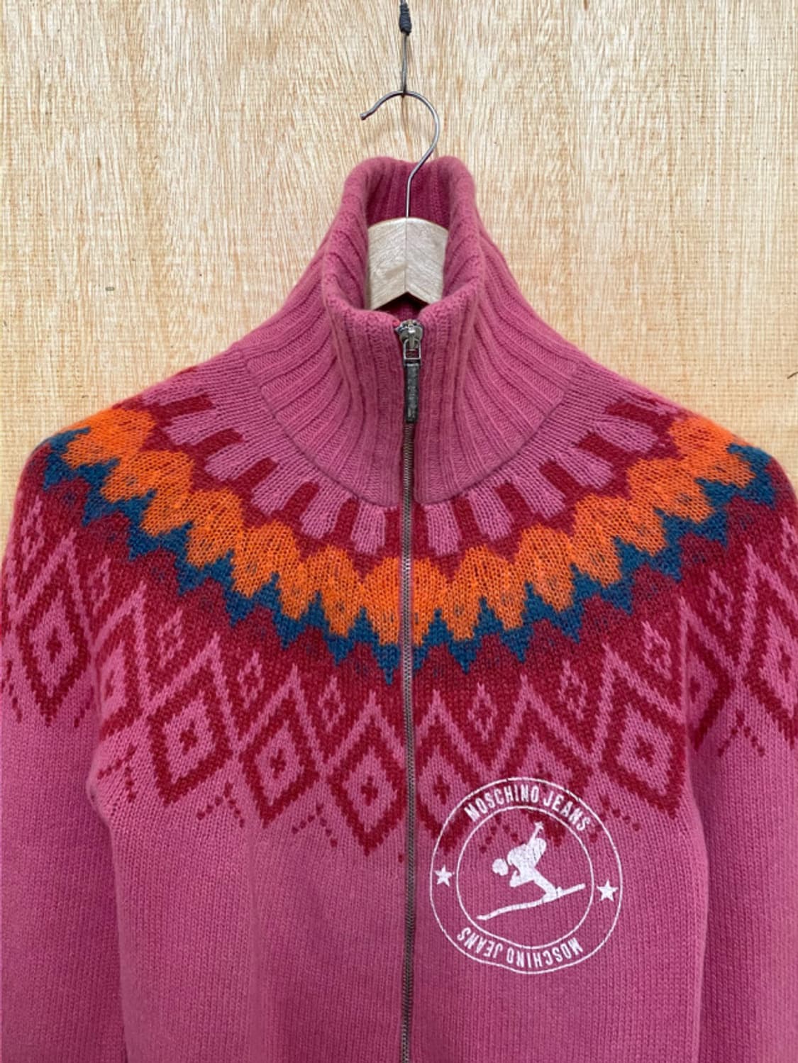 00's MOSCHINO knit zip-up cardigan 상품이미지6