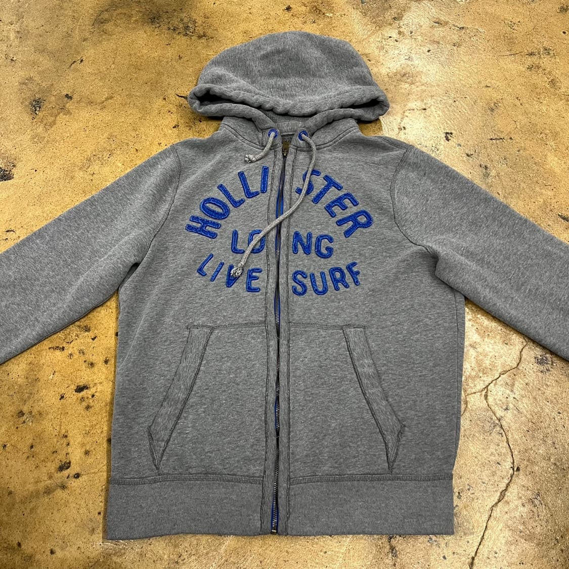 홀리스터 그레이 블루 후드집업 상품이미지3