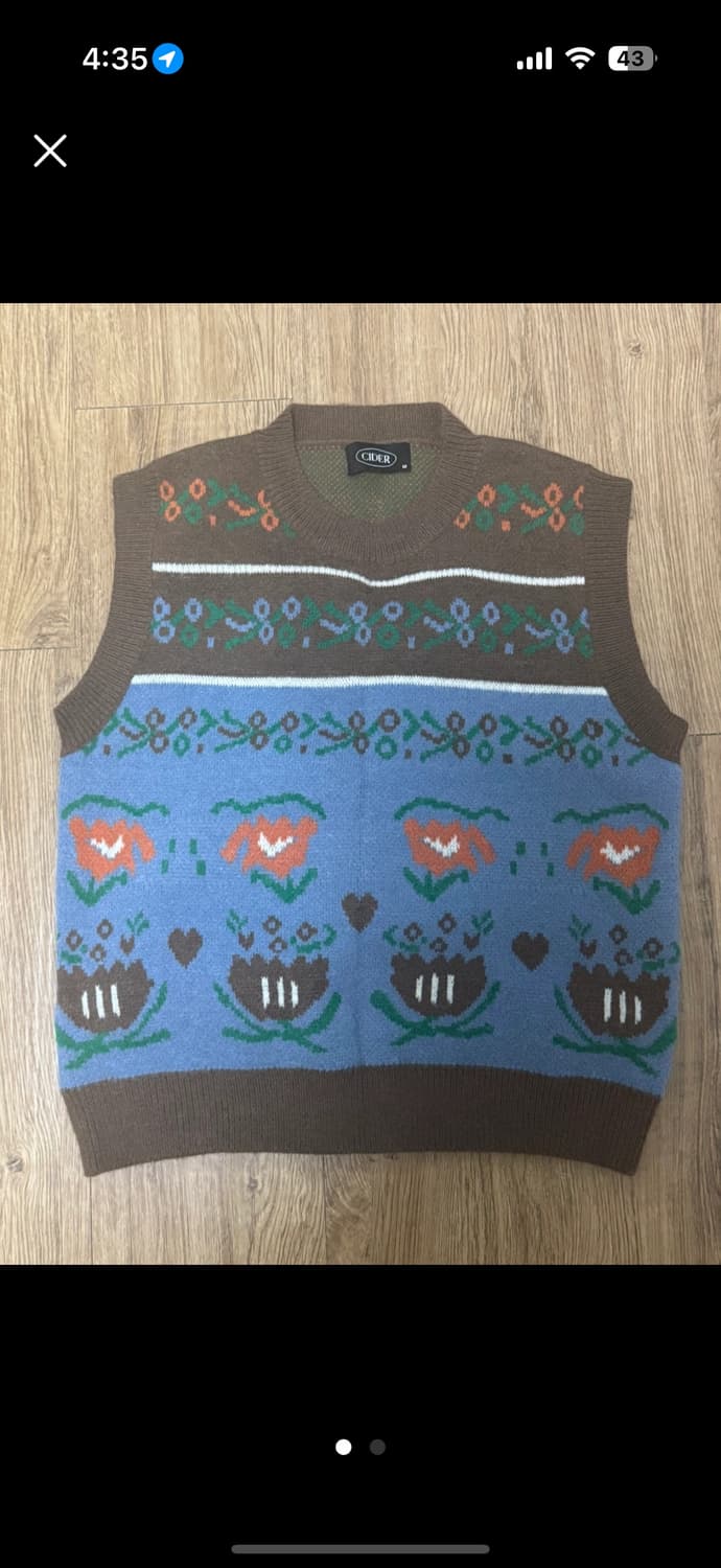 사이더 니트조끼 상품이미지1