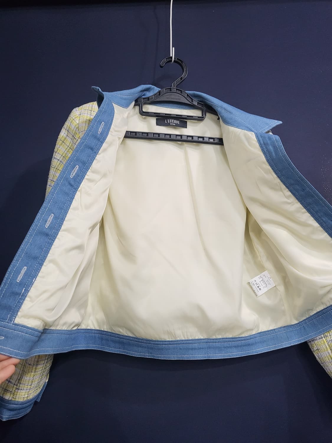 데님 크롭 트위드 셋업 상품이미지5