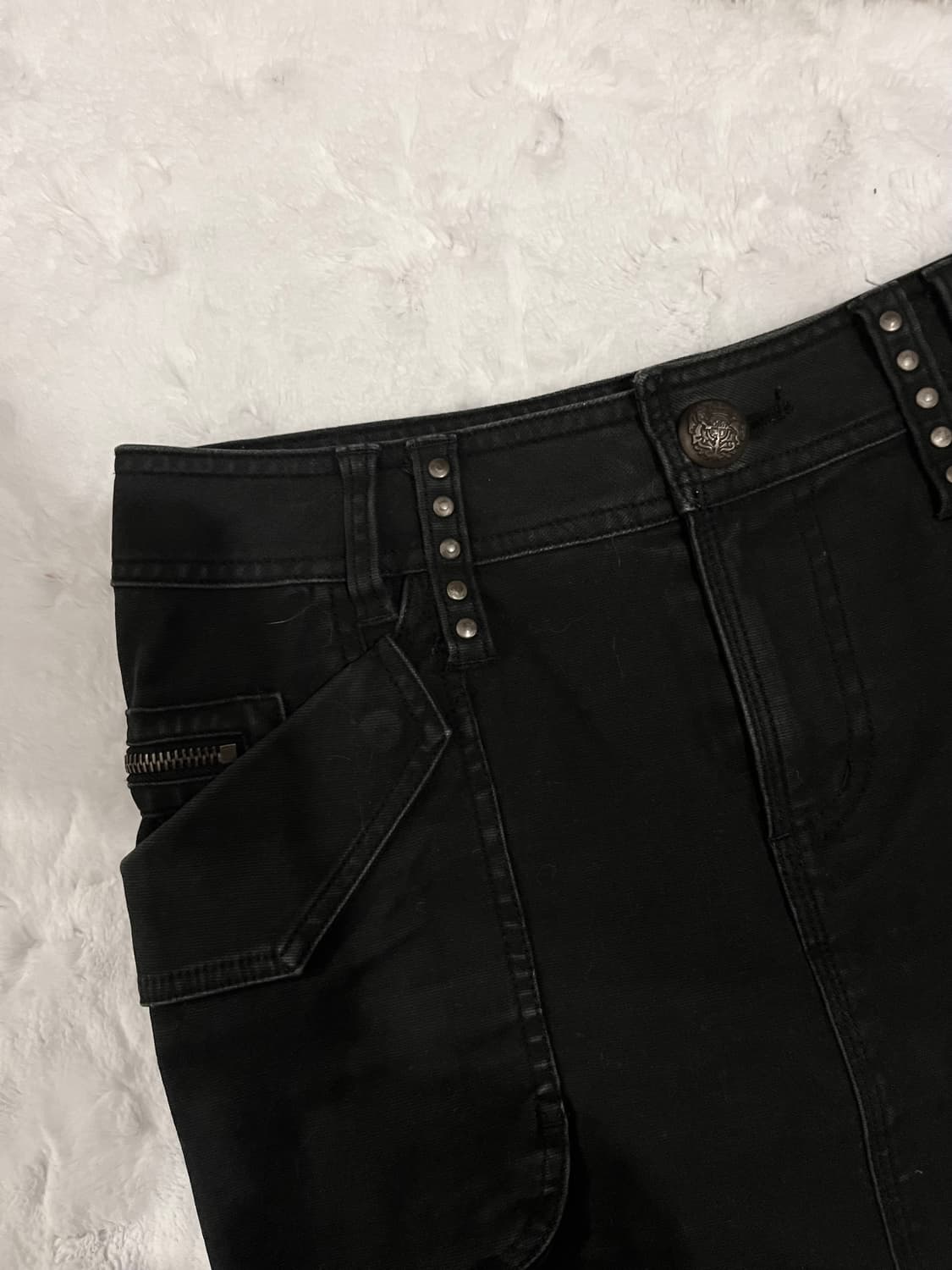 빈티지 스커트 청치마 락시크 y2k Luiez 긱시크 핀터깔 시즈니룩 상품이미지1