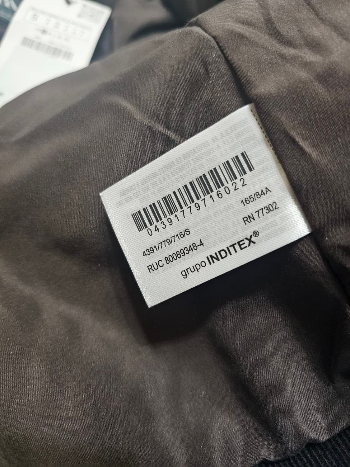 새상품 [s] 자라 퀼티드 퀼팅 코듀로이 자켓 브라운 상품이미지10