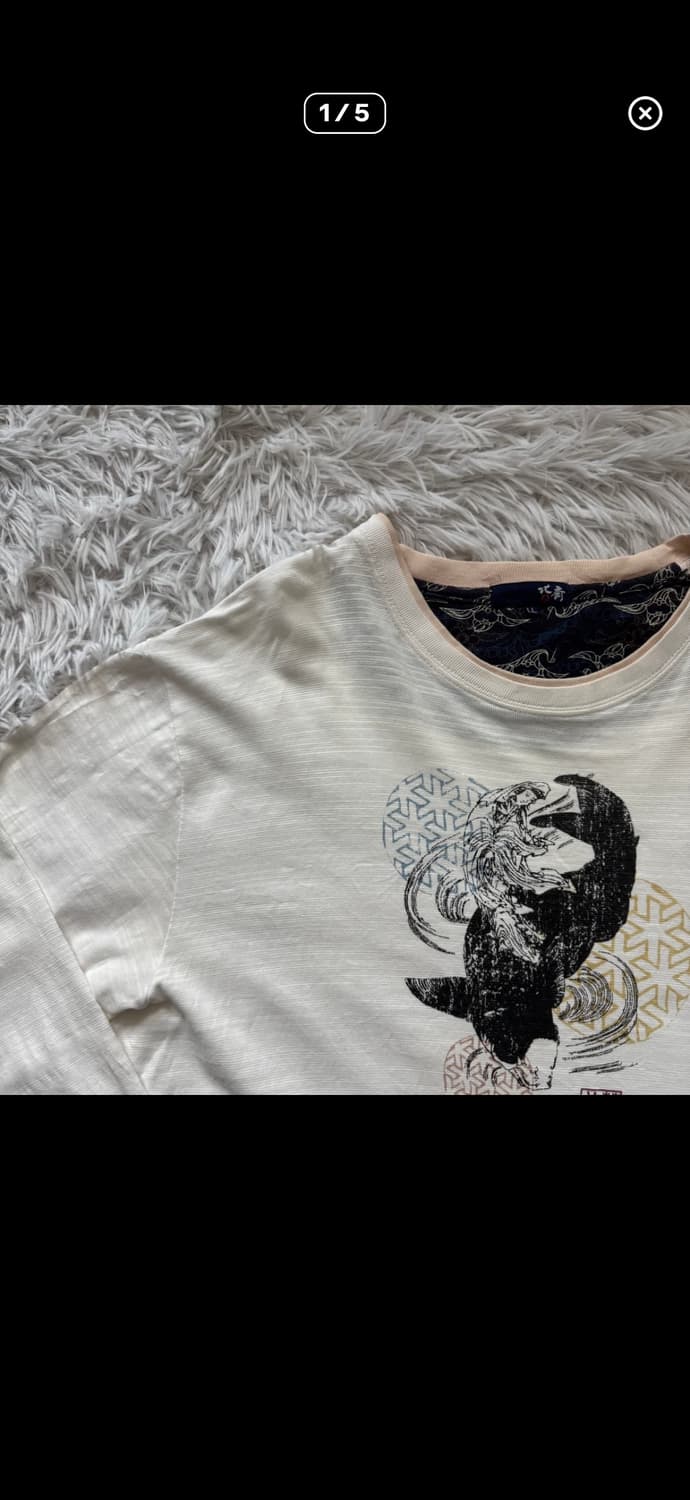 HOKUSAI 일본빈티지 오리엔탈 긴팔 티셔츠 오리엔탈긴팔 빈티지 상품이미지1