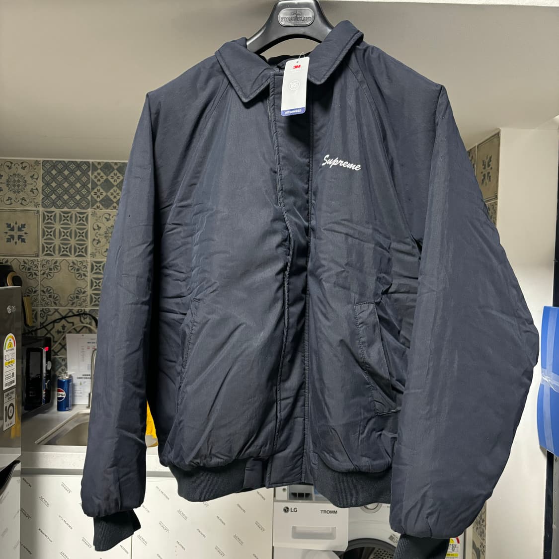 [XL] 슈프림 피스 자수 워크 자켓 네이비 새상품 상품이미지3