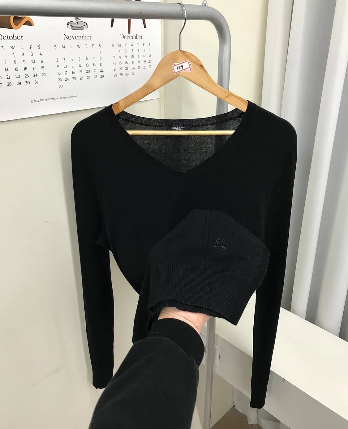 버버리 로고 캐시미어 니트 상품이미지1