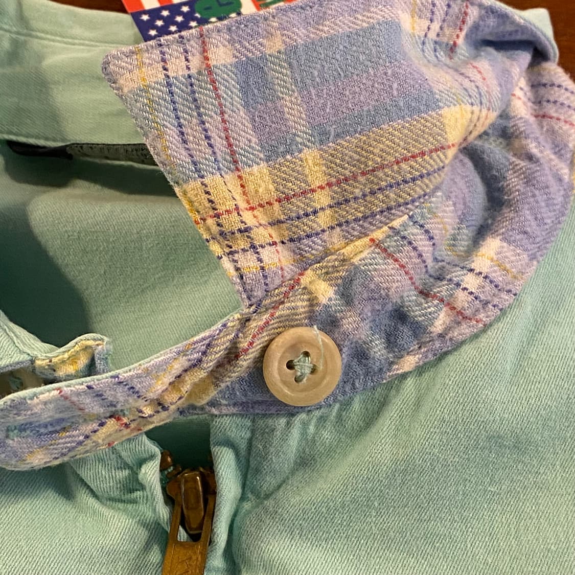 90s Made in USA 빈티지 폴로랄프로렌 민트 헤링본 스윙자켓 스 상품이미지4