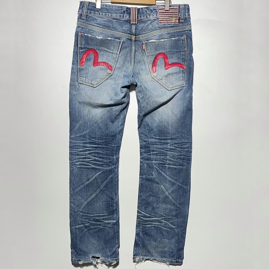 EVISU 에비수 청바지 레드 갈매기 데님팬츠 상품이미지1