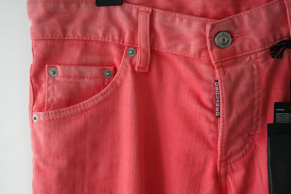 DSQUARED2 클레멘트 크롭 진 44 코랄 핑크 상품이미지9