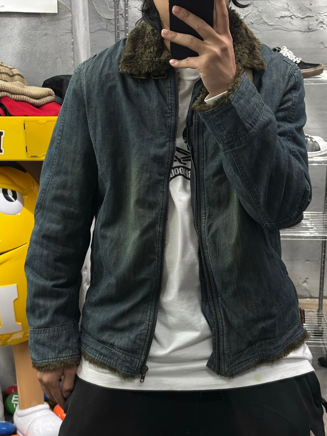 스미스 아메리칸 데님 무스탕 자켓 상품이미지7