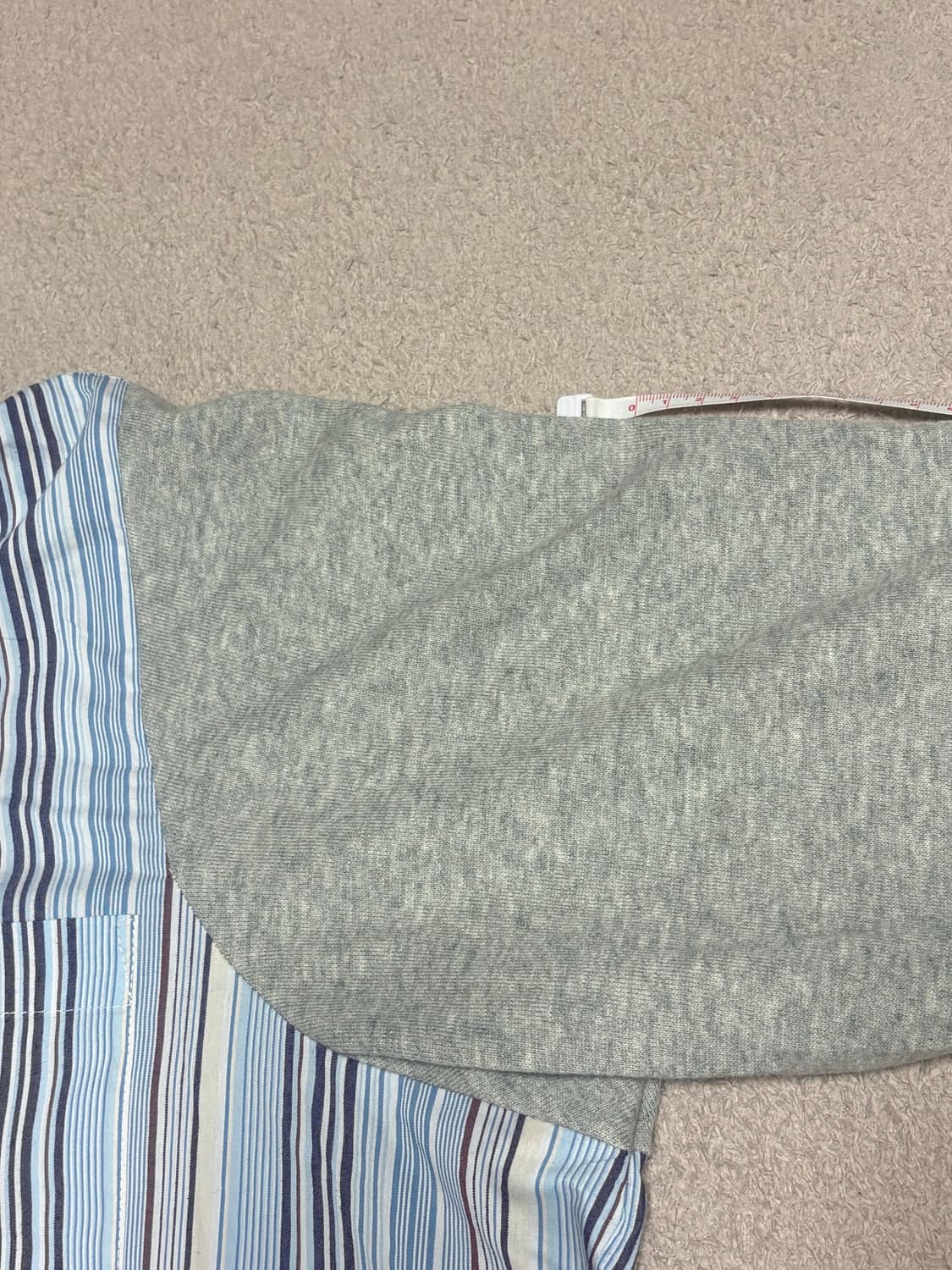 [kOhAKU] 이소재 배색 아카이브 셔츠 상품이미지6