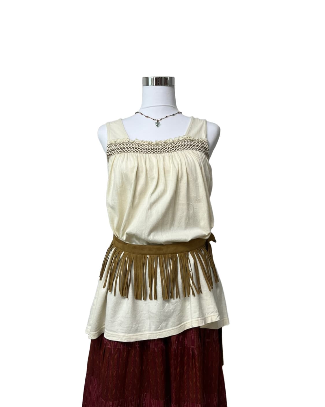 Ivory banding sleeveless 상품이미지6