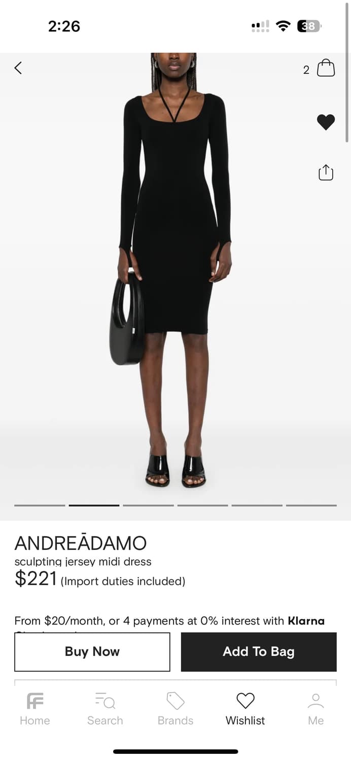 ANDREADAMO 스컬프팅 미디 드래스 (누드) 상품이미지5