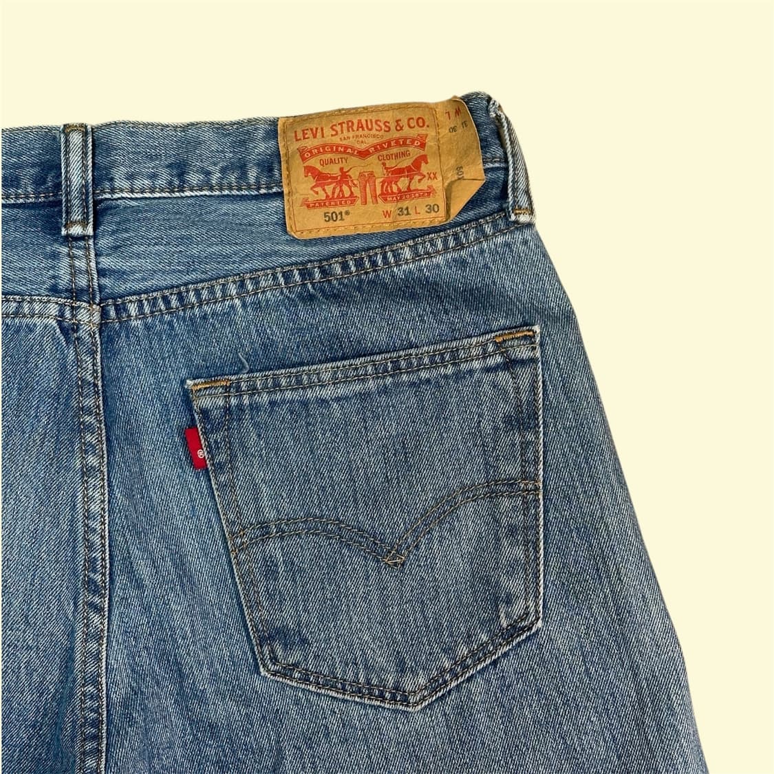 리바이스 501 W31 made in Egypt 블랭크탭 상품이미지5