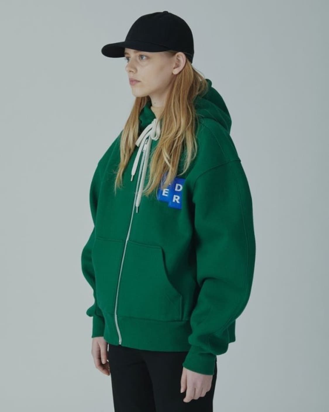 아더에러 테트리스 로고 후드집업 그린 상품이미지1