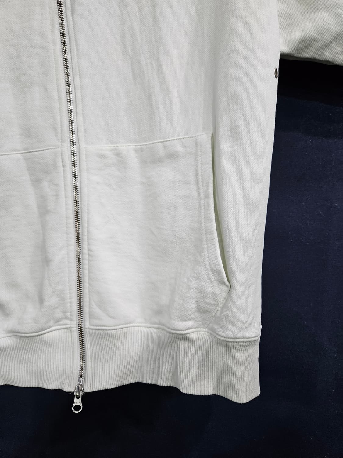 플라스틱 프로덕트 화이트컬러 남성 오버핏 90~95 후드집업  상품이미지6