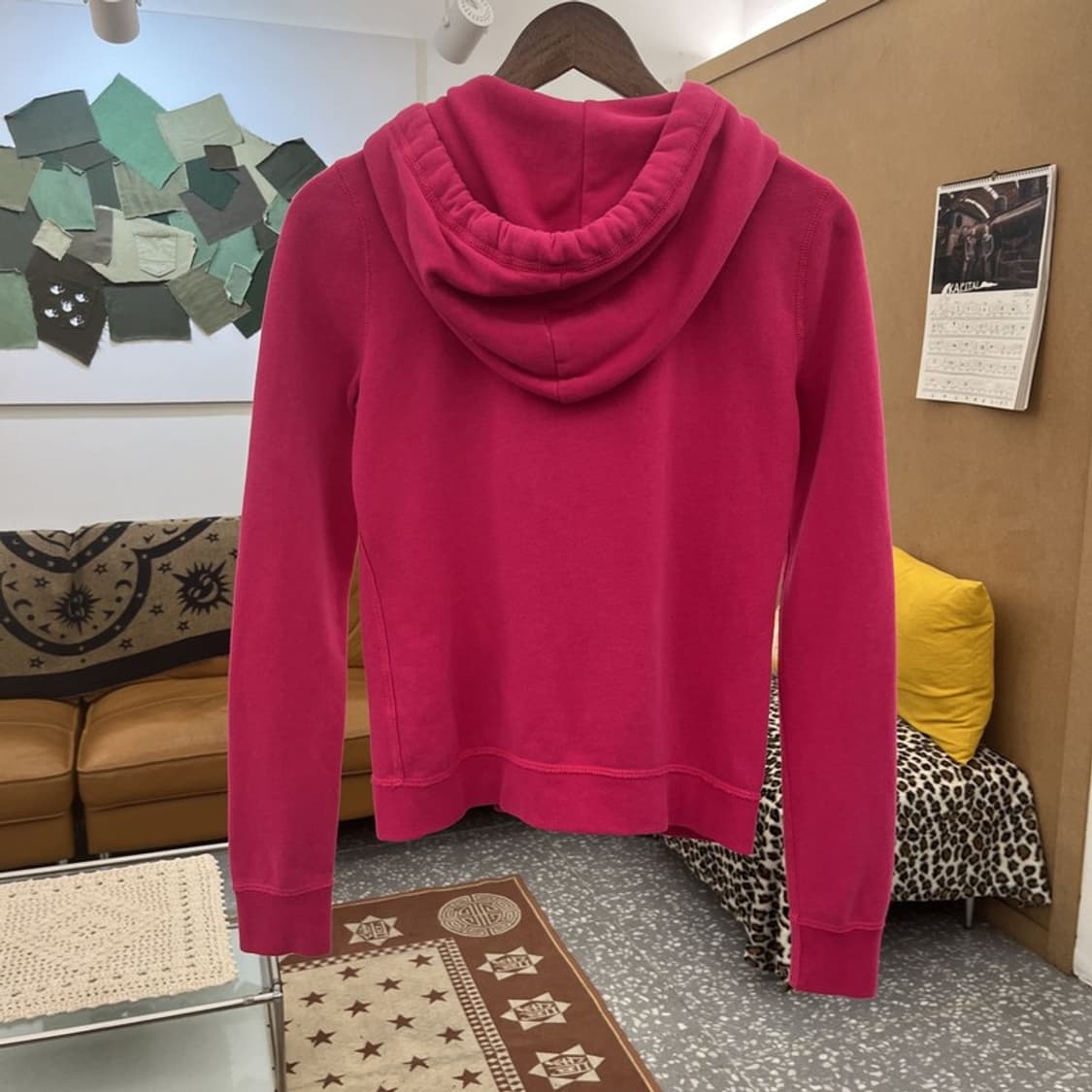 아베크롬비 Y2K 00's 키치 갸루 핫핑크 후드집업 S C09973 상품이미지3