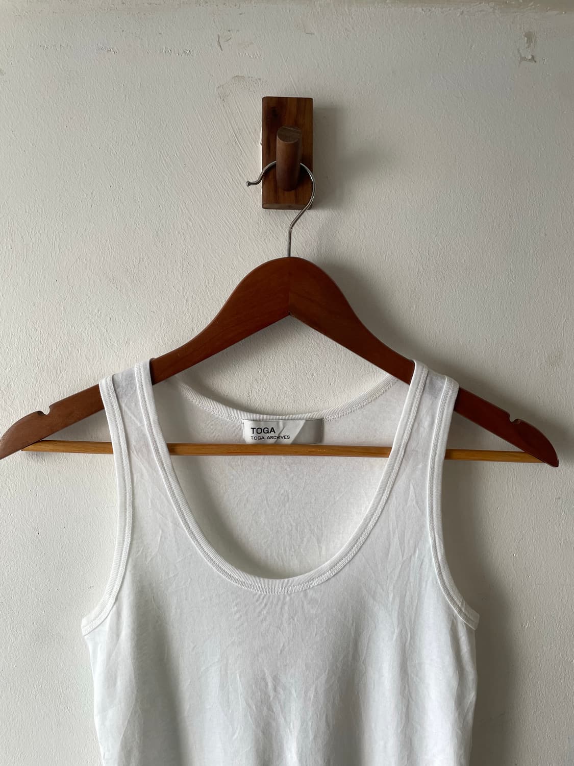 Toga Archives White Cotton Tank Top 상품이미지3