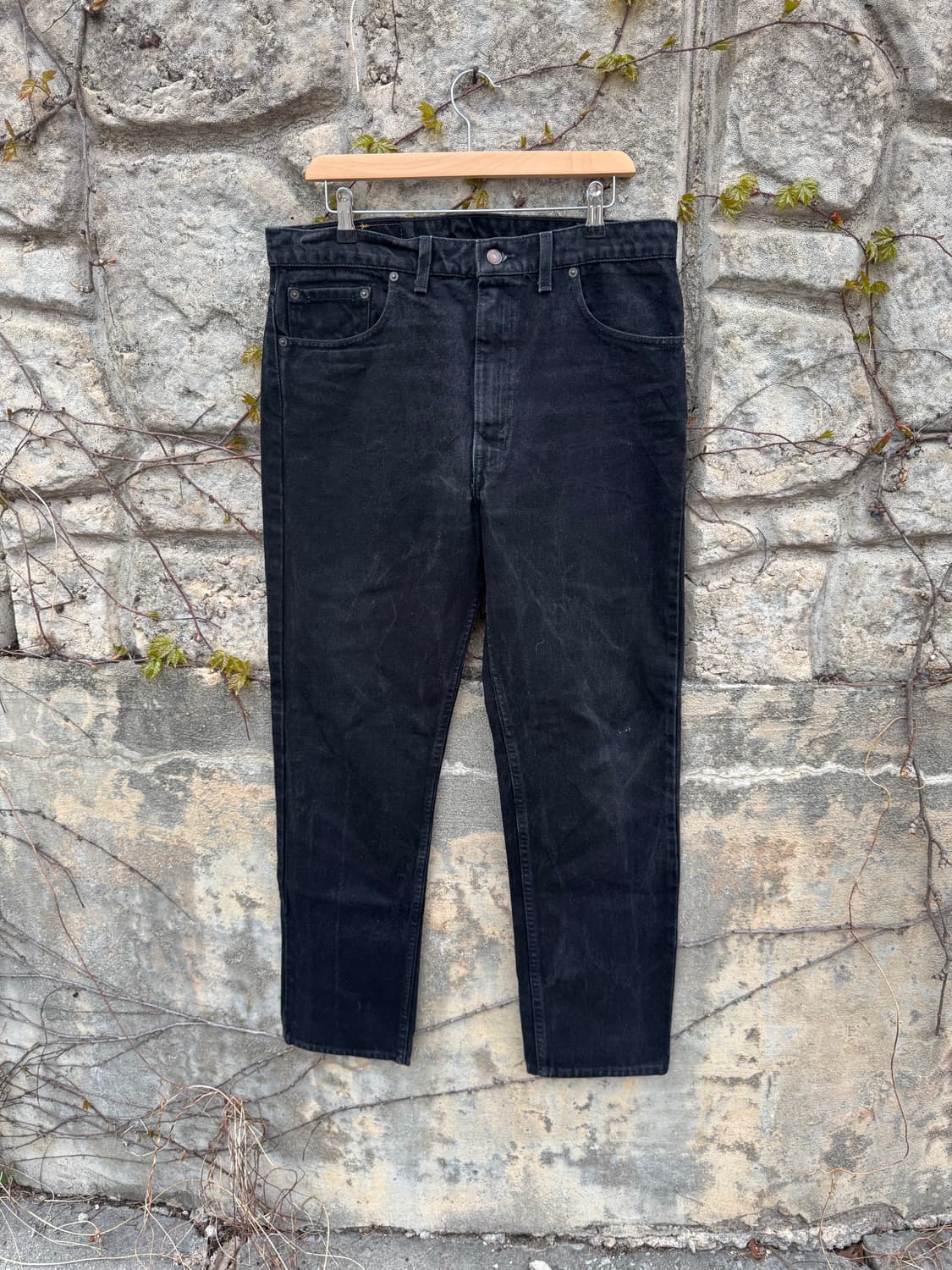 90s 리바이스 빈티지 505 블랙 데님 팬츠 36 상품이미지1