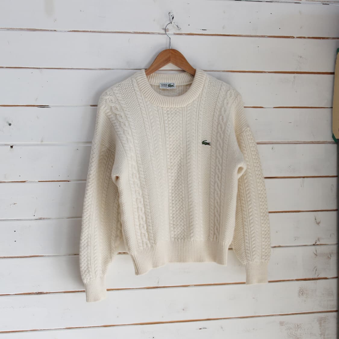 (착용컷) 라코스테 울 피셔맨 니트 (남성용 100) 상품이미지2