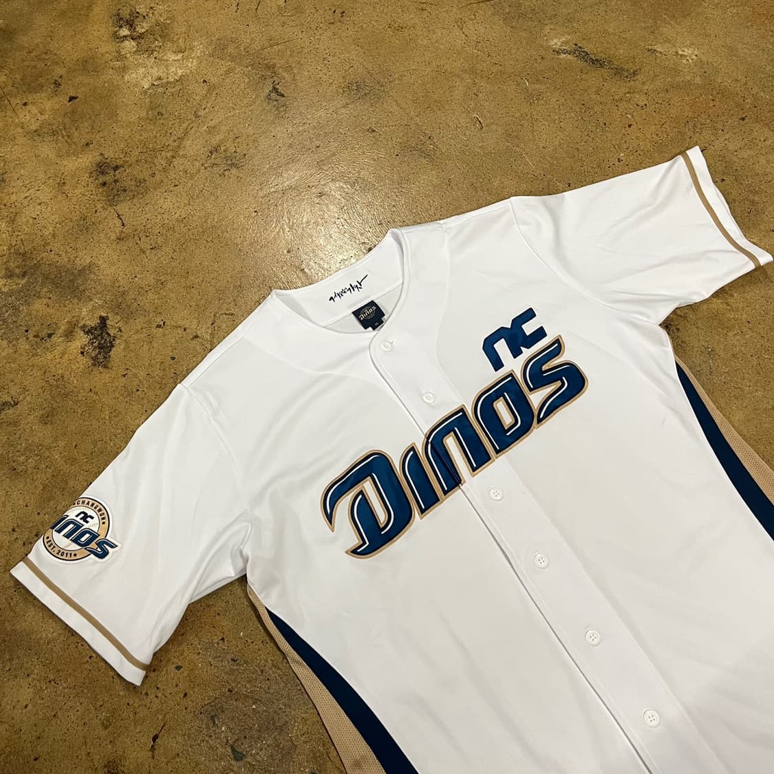 [XL] NC 다이노스 야구 유니폼 화이트 홍남표 b8 상품이미지1