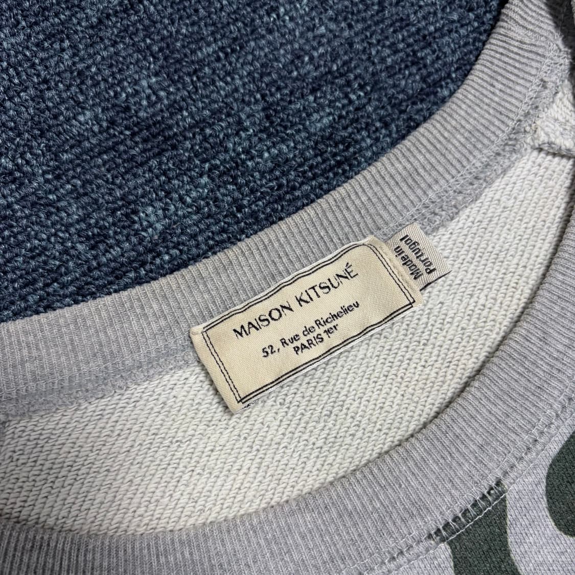 메종 키츠네 그레이 멜란지 마르코 플레임 맨투맨 상품이미지4