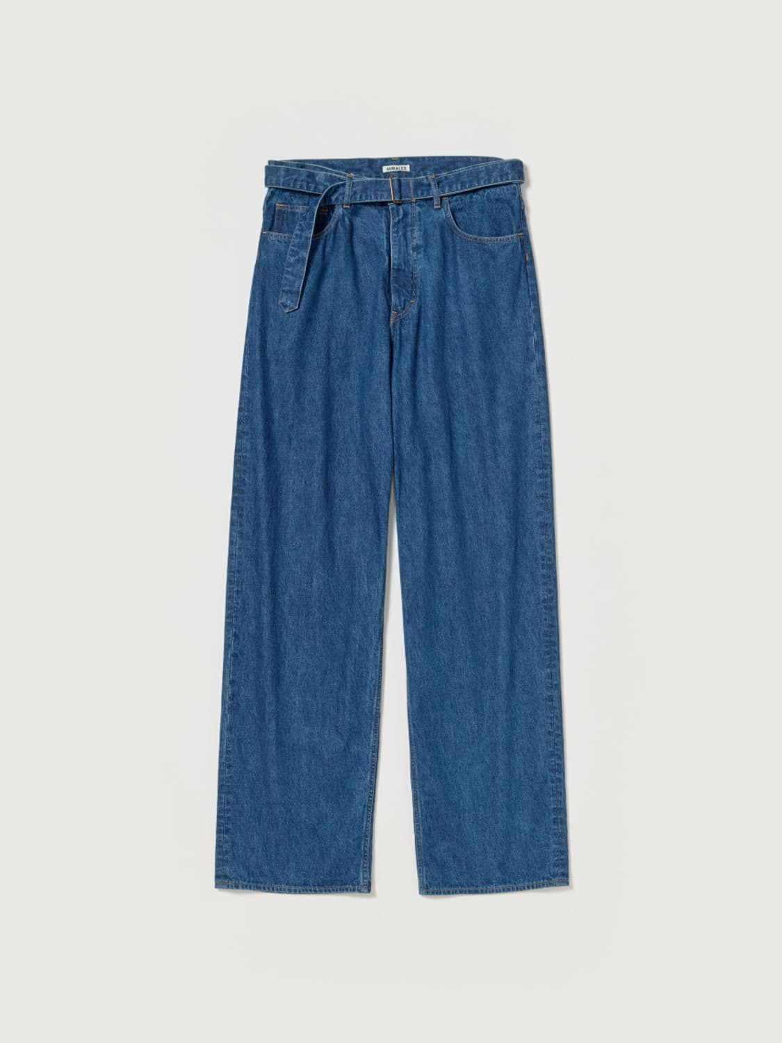 [5] 오라리 25SS 셀비지 라이트 데님 벨티드 팬츠 상품이미지5