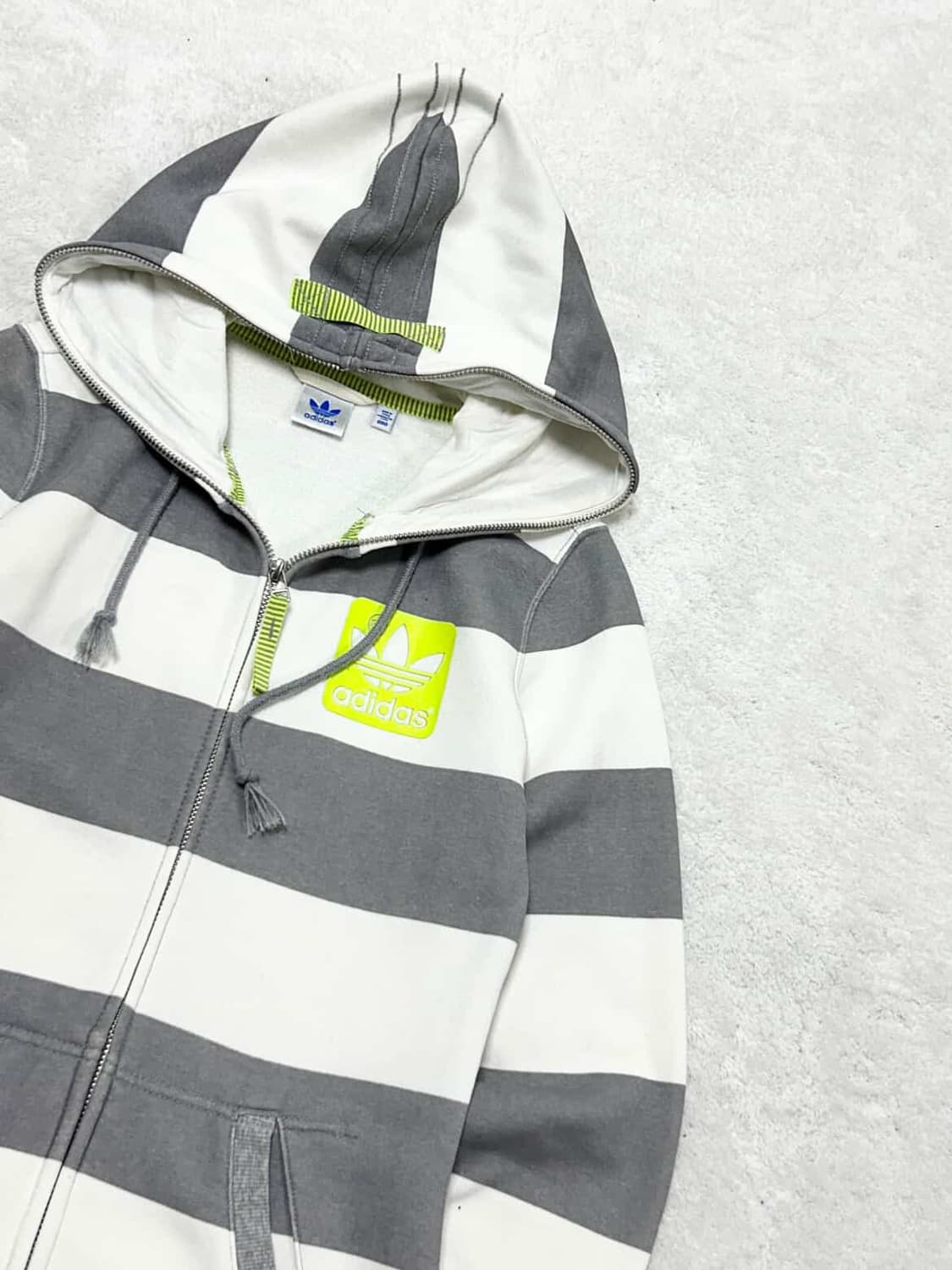 아디다스 빅로고 단가라 롱 후드집업 상품이미지6