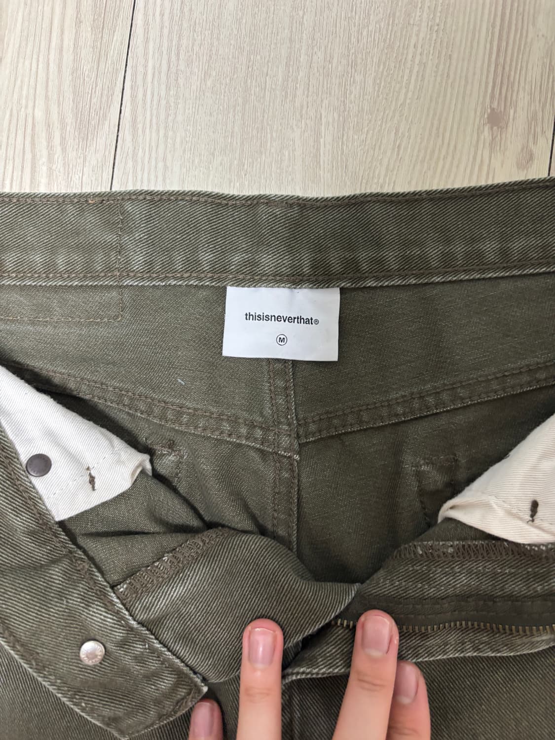 디스이즈네버댓 레귤러 진 올리브 상품이미지4