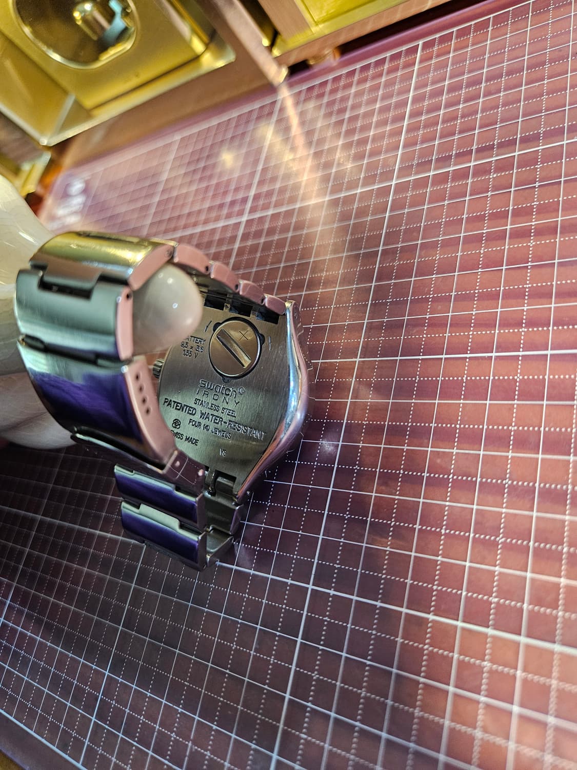 스와치 메탈 시계 크로노그래프 빈티지 메탈릭블루 상품이미지5