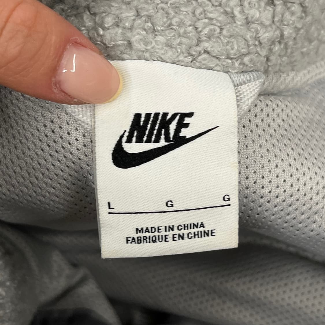 [정품/L] 나이키 풀오버 플리스 회색 b19 상품이미지5