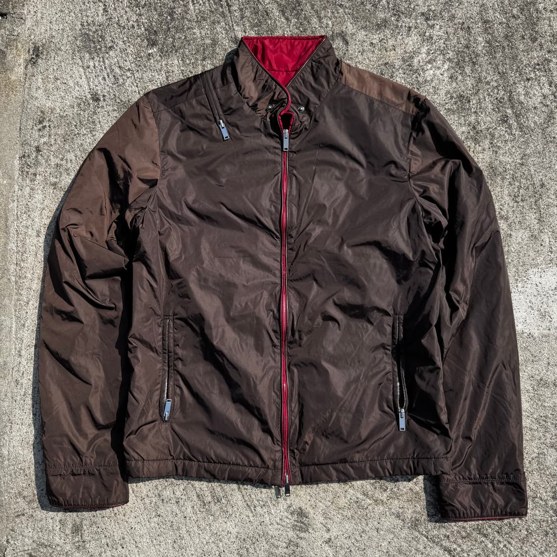 [M] 00s Gucci 구찌 나일론 봄버 자켓 상품이미지1