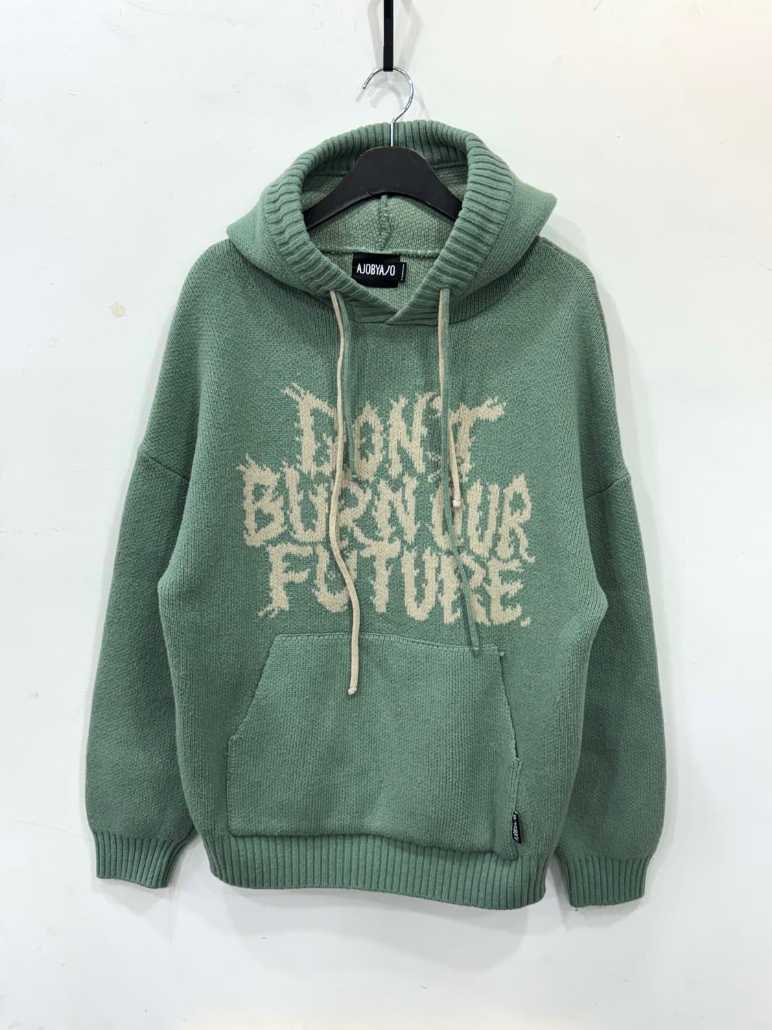 아조바이조 민트 후드니트 상품이미지1