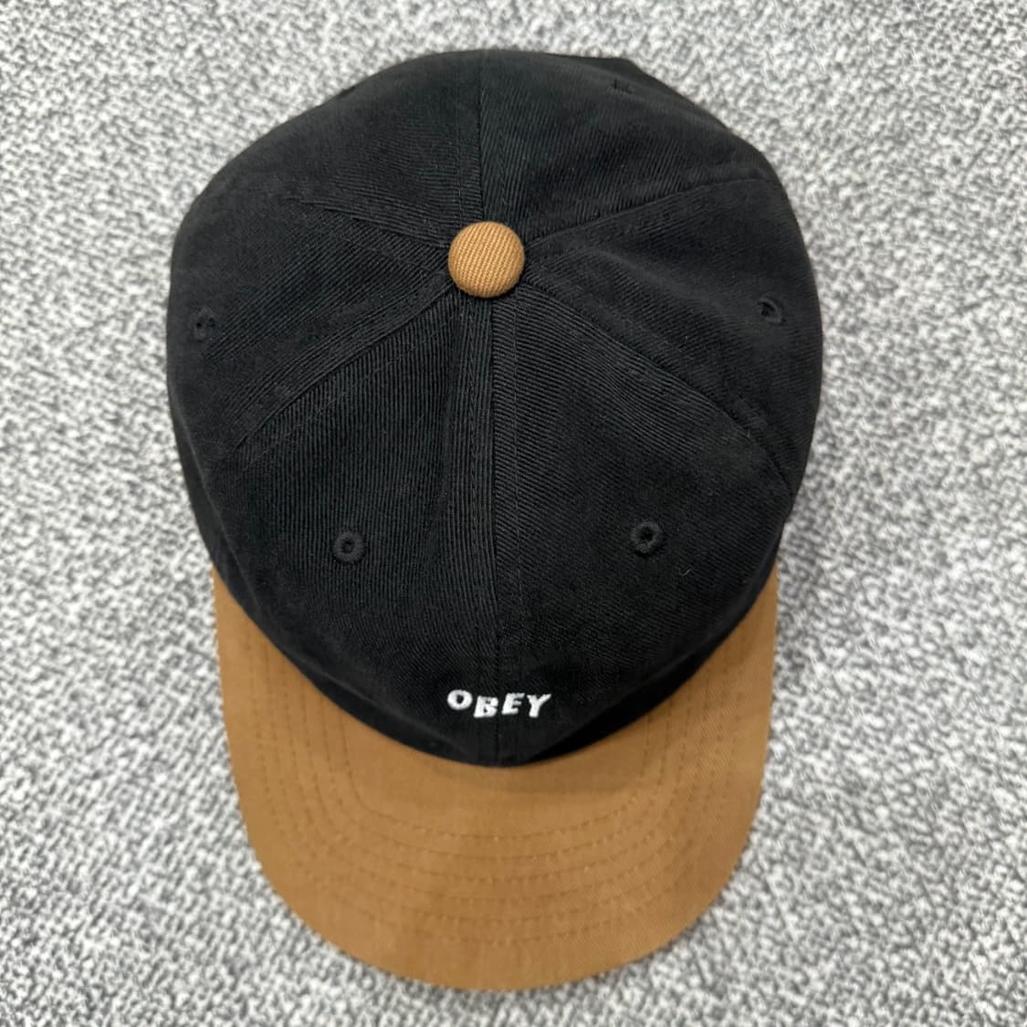 F 오베이 OBEY 올드스쿨 블랙 브라운 볼캡 모자 상품이미지3