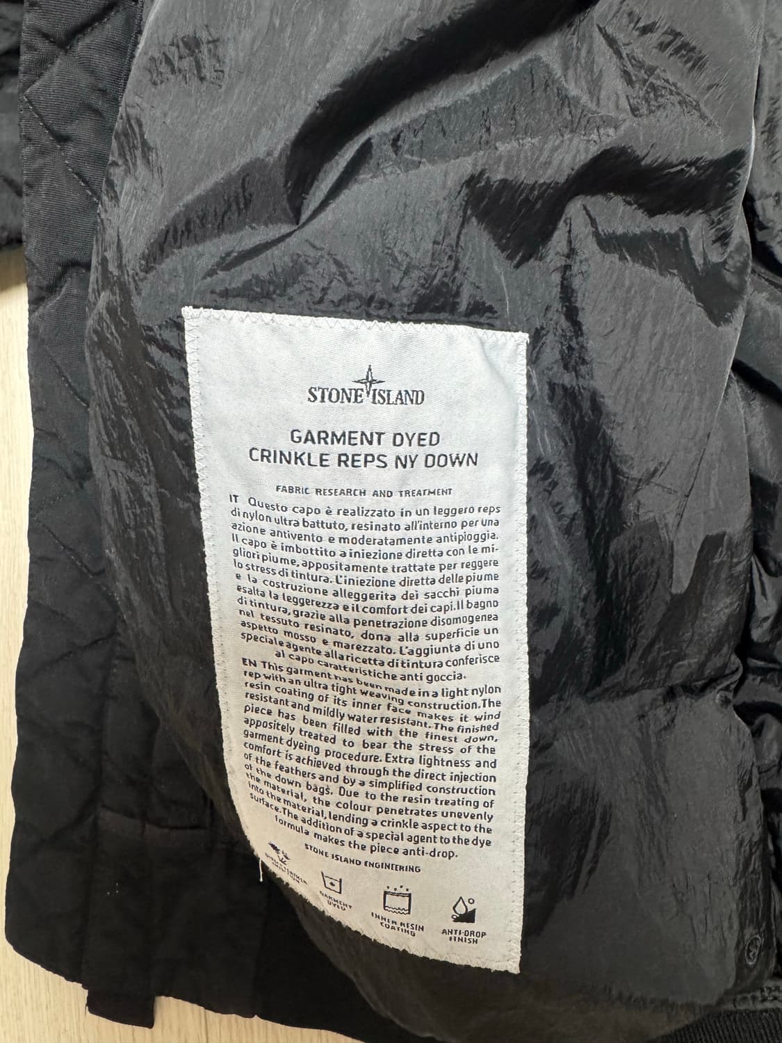 스톤아일랜드 나일론 숏패딩 상품이미지4