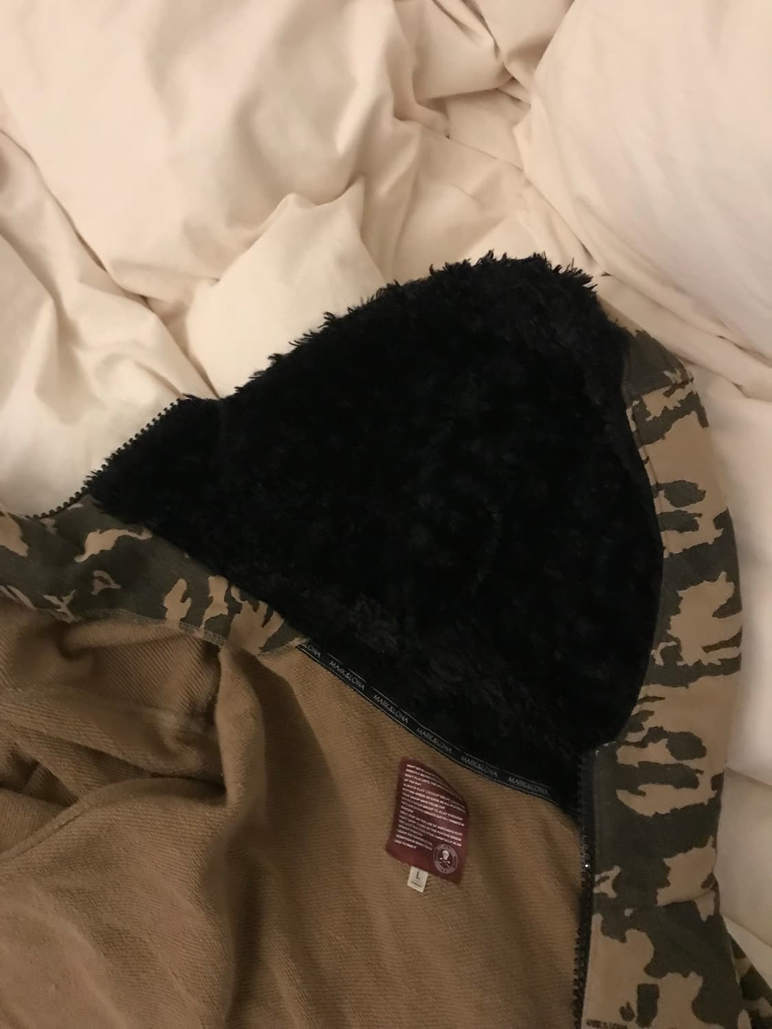 vintage 카모 후드집업 상품이미지5