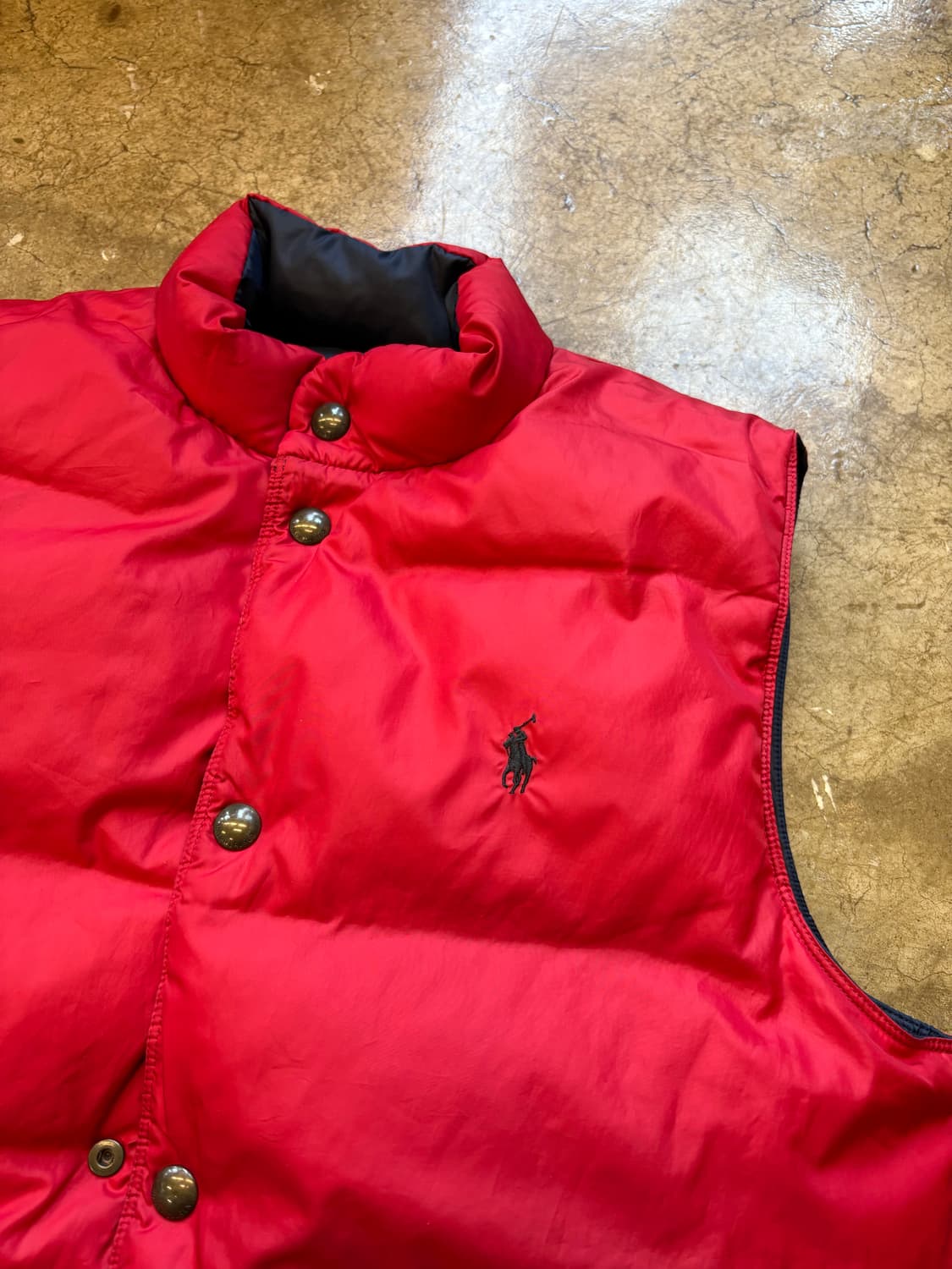 폴로 리버시블 다운 패딩 베스트 상품이미지4