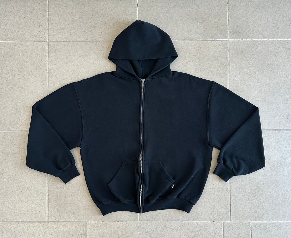 00s 빈티지 러셀 후드집업 블랙 L 상품이미지1