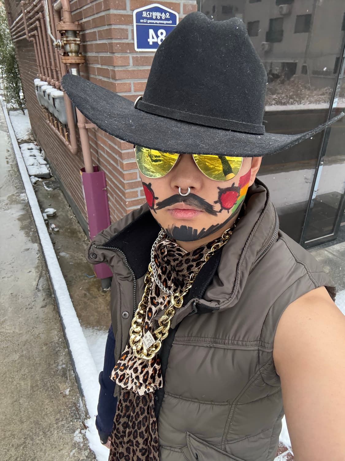 호피 목도리 스카프 상품이미지1