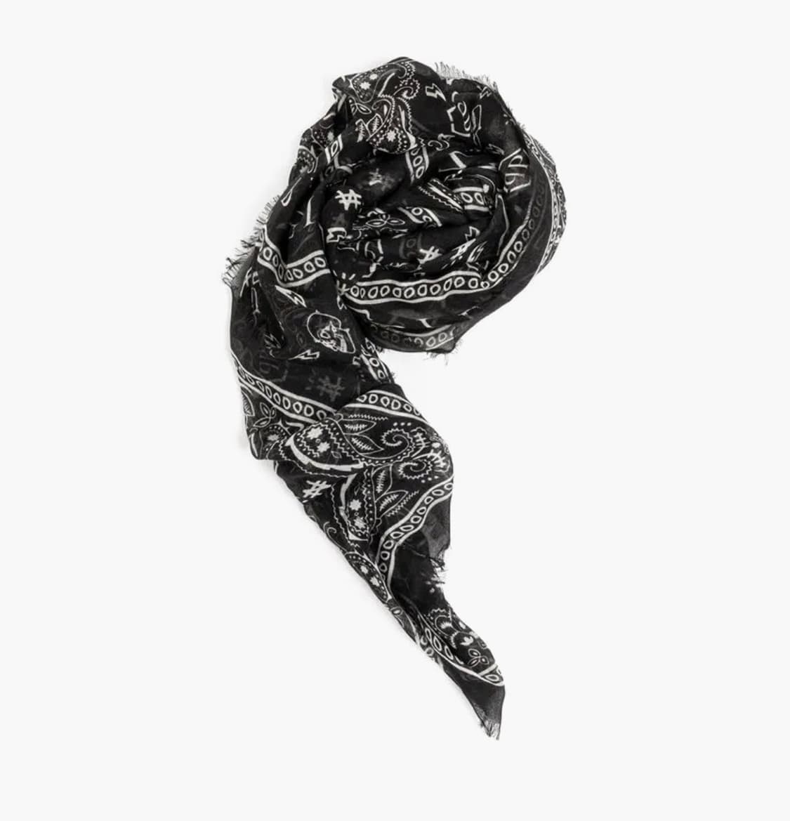 (OS) 필립플레인 모달 실크 달러 머플러 블랙 상품이미지10