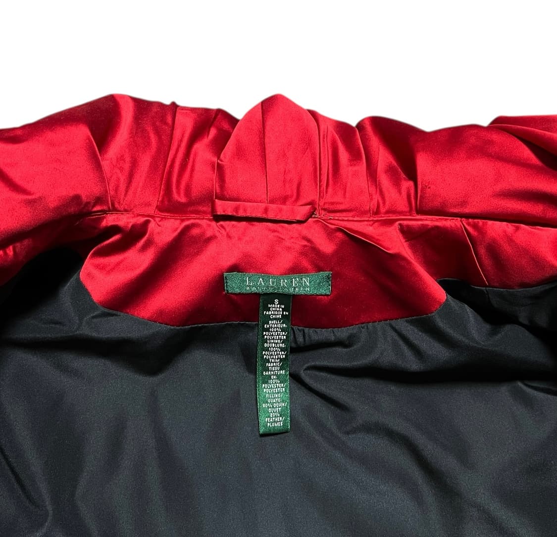 랄프로렌 폴로 여성 레드 숏패딩 다운패딩 상품이미지7