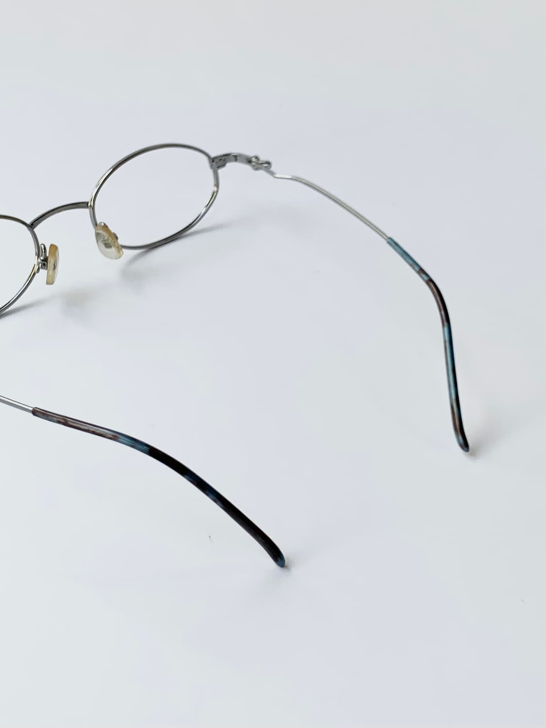 [픽키-613] 실버 오벌 메탈 안경 데드스탁 빈티지 클래식 프레임  상품이미지5