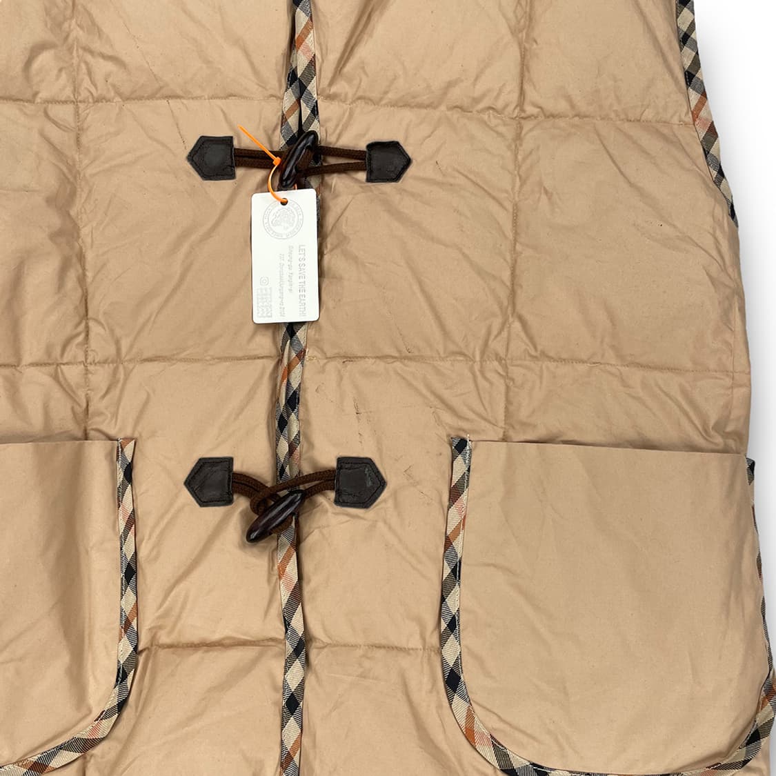 닥스 패턴 푸퍼 조끼패딩 상품이미지4