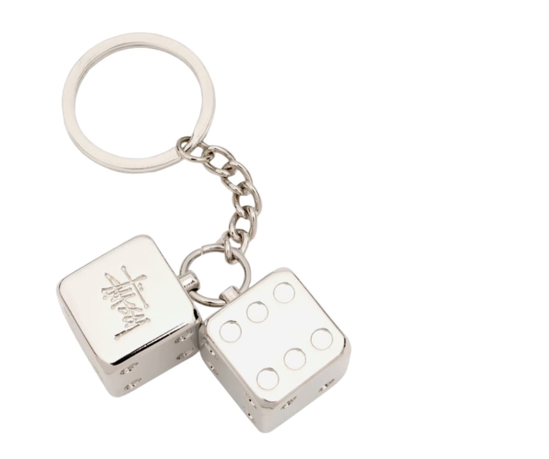 스투시 메탈 다이스 키체인 실버 상품이미지1