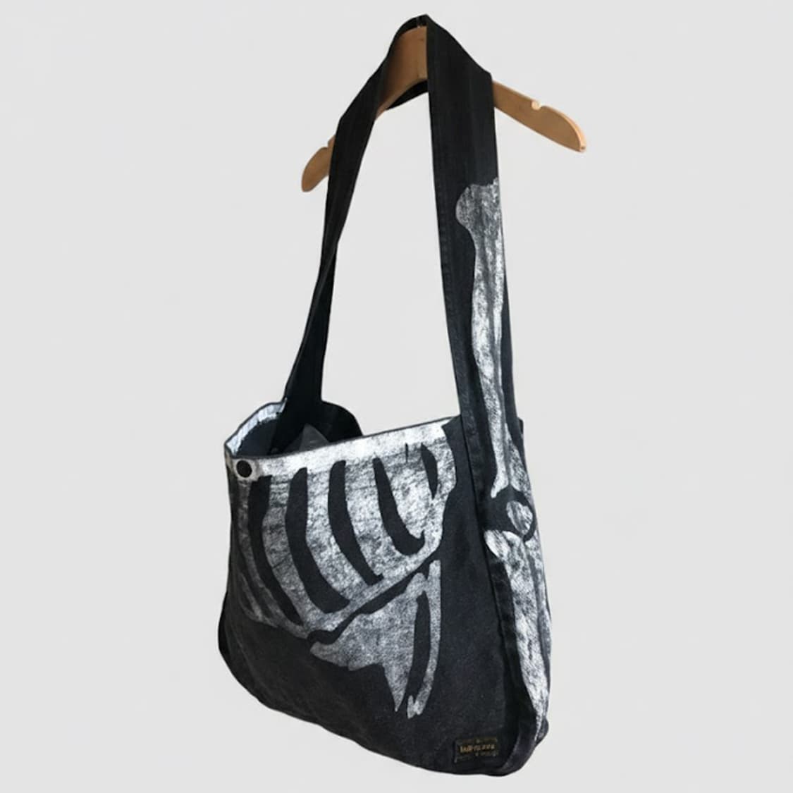 캐피탈 14온즈 데님 본 프린팅 북백 상품이미지2