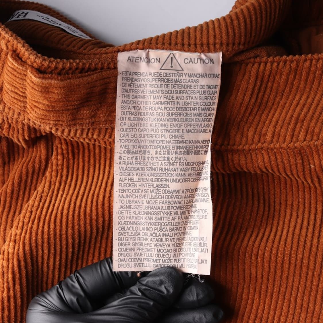 자라 브라운 코듀로이 와이드 워크 팬츠 상품이미지7