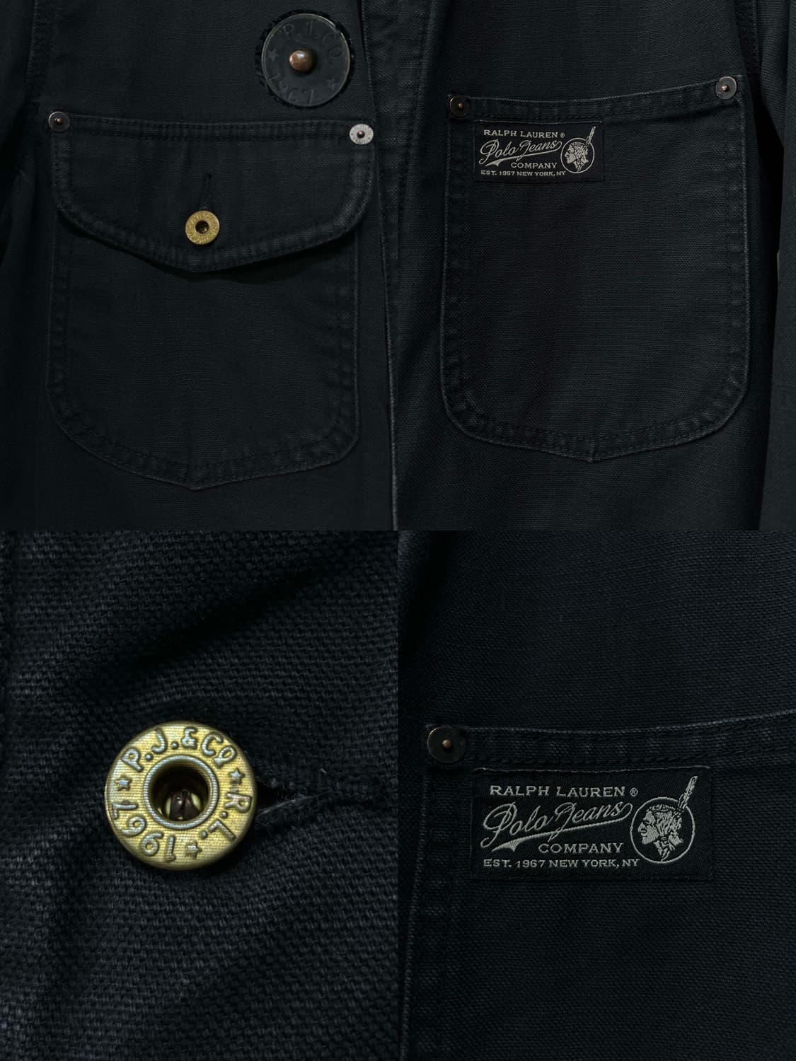 폴로 랄프로렌 사우스웨스트 인디언헤드 스톤 블랙데님 초어자켓 상품이미지6